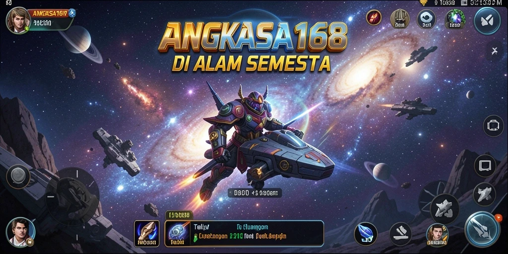 Gameplay seru saat menjelajahi planet luar angkasa di ANGKASA168.
