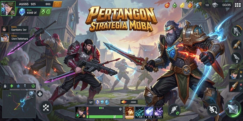 Gameplay seru ASG55 dengan pertarungan tim yang menegangkan.