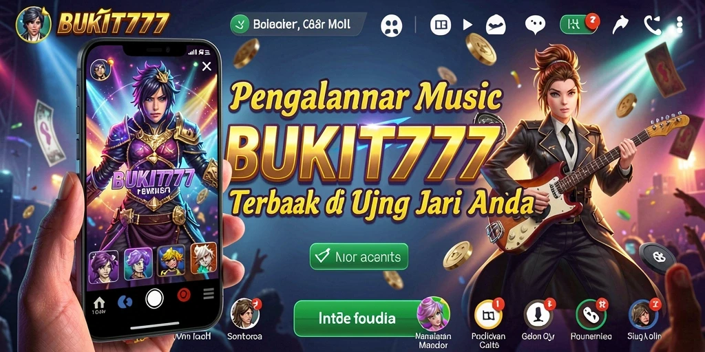 Tampilan gameplay BUKIT777 menunjukkan keseruan berinteraksi dengan musik.