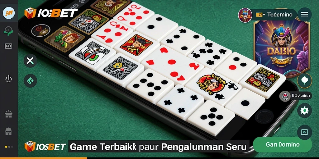 Tampilan gameplay seru dalam permainan Domino IOSBET.