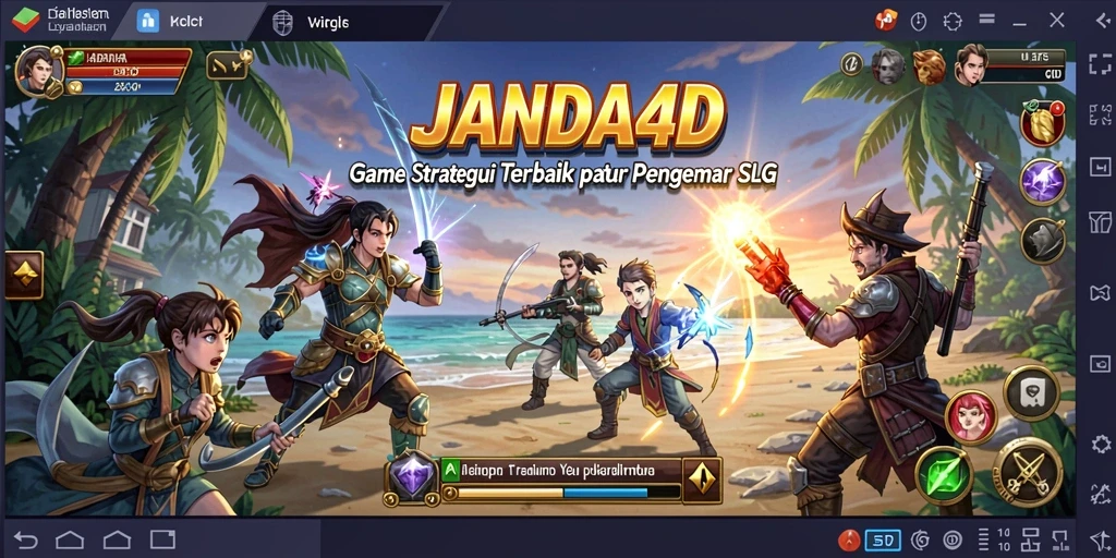 Tampilan gameplay menegangkan dalam JANDA4D dengan strategi mendalam.