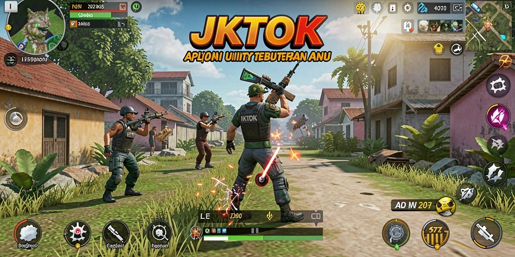 Tampilan utama JKTOK yang menunjukkan berbagai fitur utility.