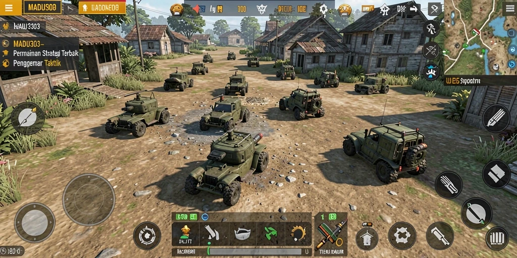 Tampilan gameplay MADU303 menampilkan strategi yang mendebarkan dan interaksi pemain.