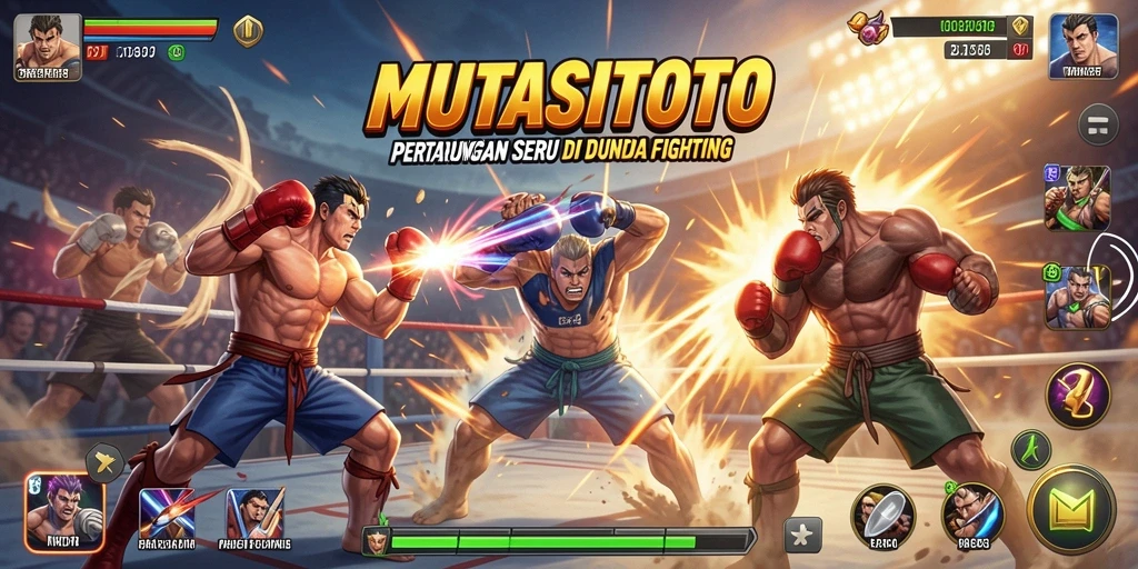 Gambaran gameplay seru dari MUTASITOTO dalam pertarungan.