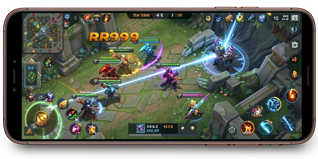 Tampilan gameplay menarik dari RR999 yang penuh strategi.