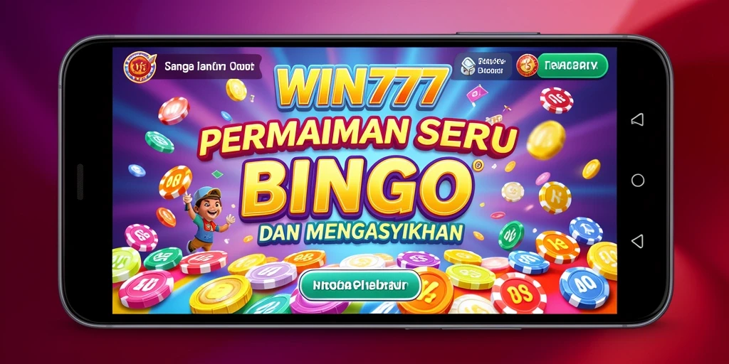 Tampilan gameplay Bingo yang menarik dalam aplikasi WIN777.